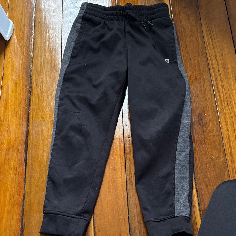 Xersion Kids Black and Gray Sweatpants